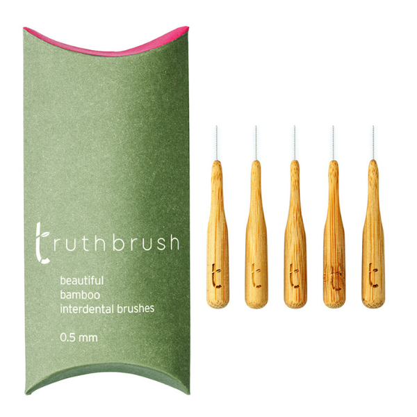 Truthbrush Bamboo Interdental Brushes Size Red 0.5mm x 5