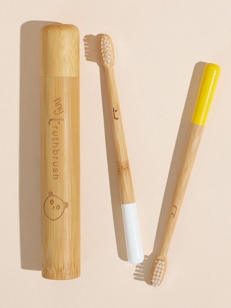 Truthbrush Sunshine Yellow Tiny Bamboo Toothbrush for children          Subscription