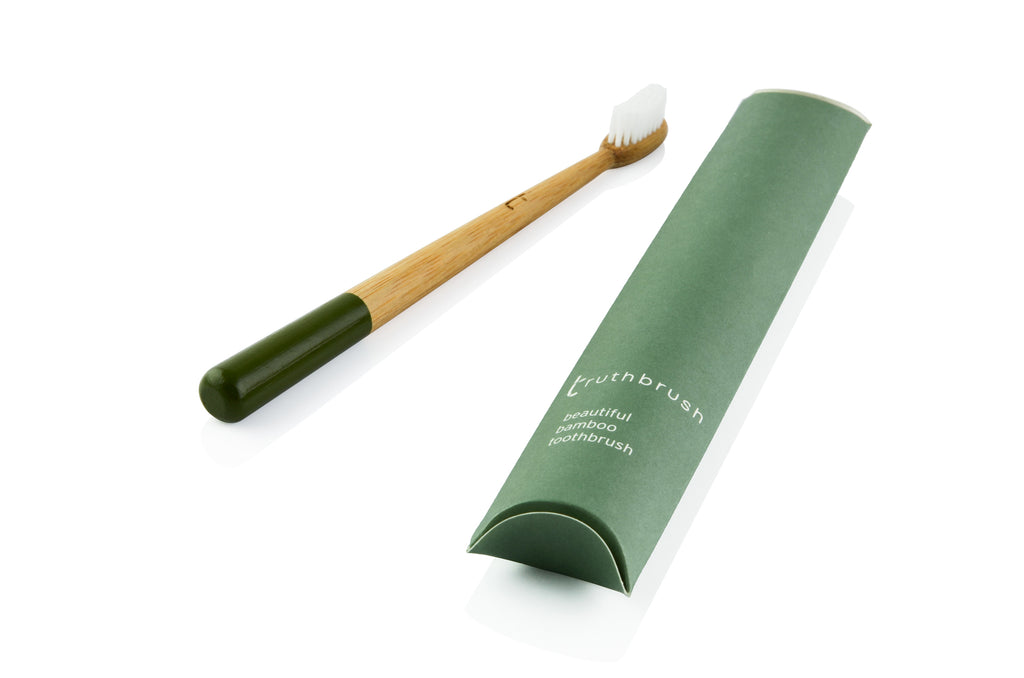 Moss Green Truthbrush with Medium Bristles CASE of 10