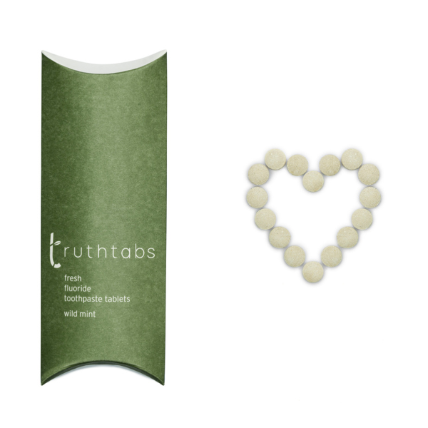Truthtabs - Award Winning Wild Mint Toothpaste Tablets. One Month Supply