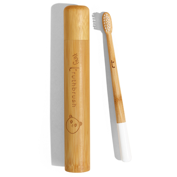 Children's Tiny Truthbrush Bamboo Toothbrush & Travel Case Set